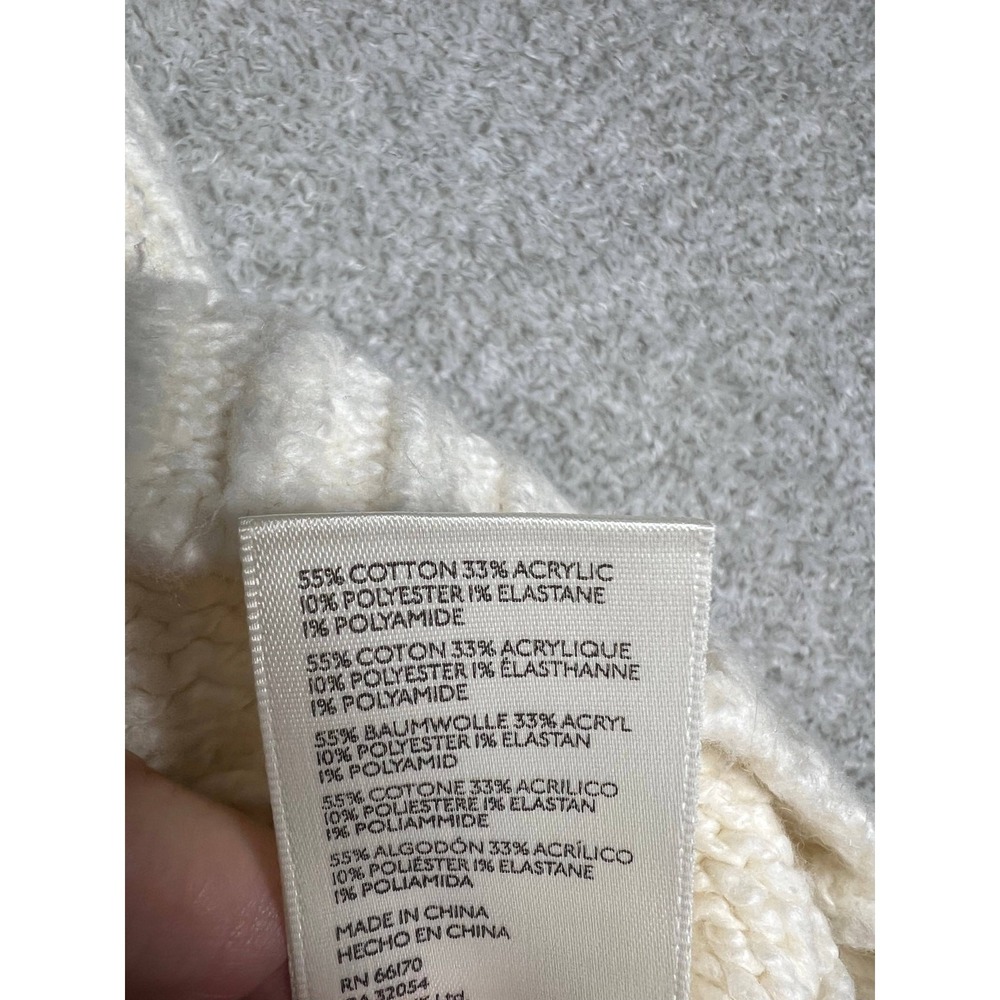 Free‎ People Cherry On Top Fair Isle Mock Neck Sweater Ivory M Coquette Winter - Picture 10 of 10